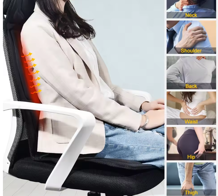 Heated Vibrating Massage Seat Cushion