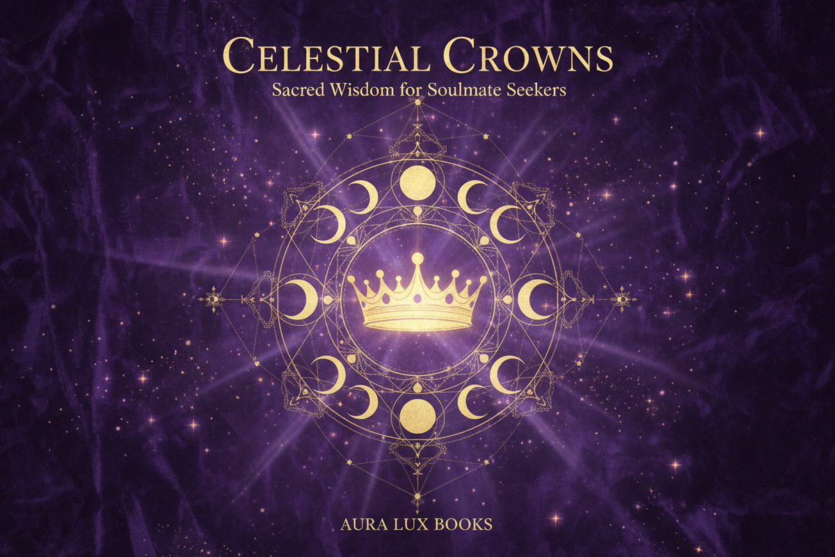 Exclusive Content e-book cover with golden moon phases and a crown