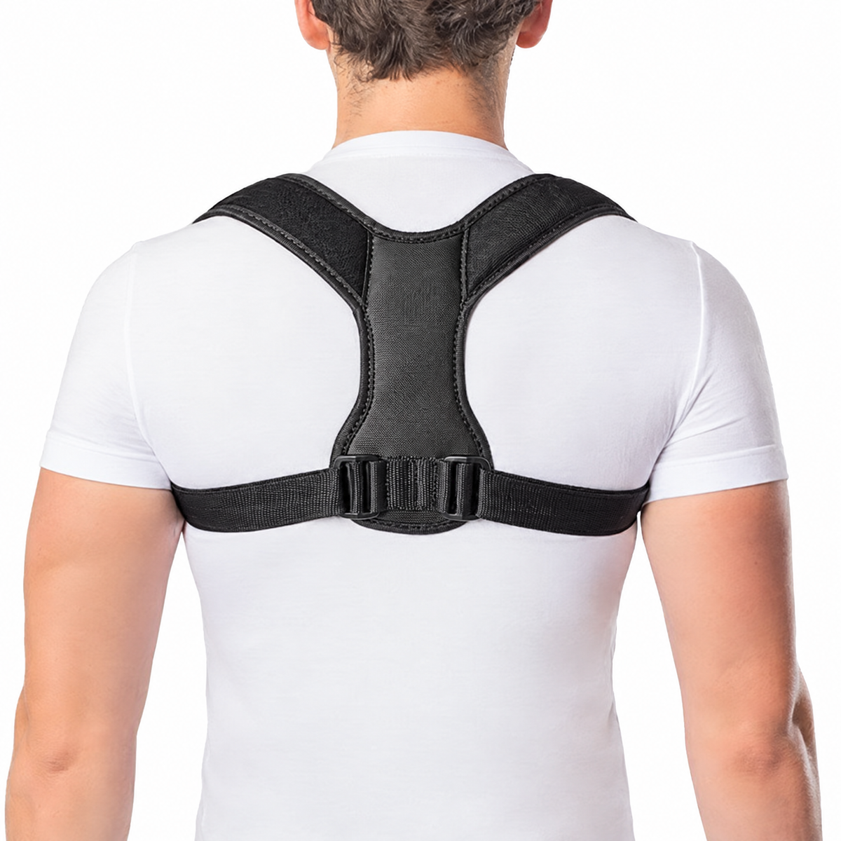 Vellive Posture Corrector worn on the upper back